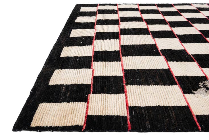 Detail image of 5' 2 x 8' Hand Knotted Moroccan Wool Rug