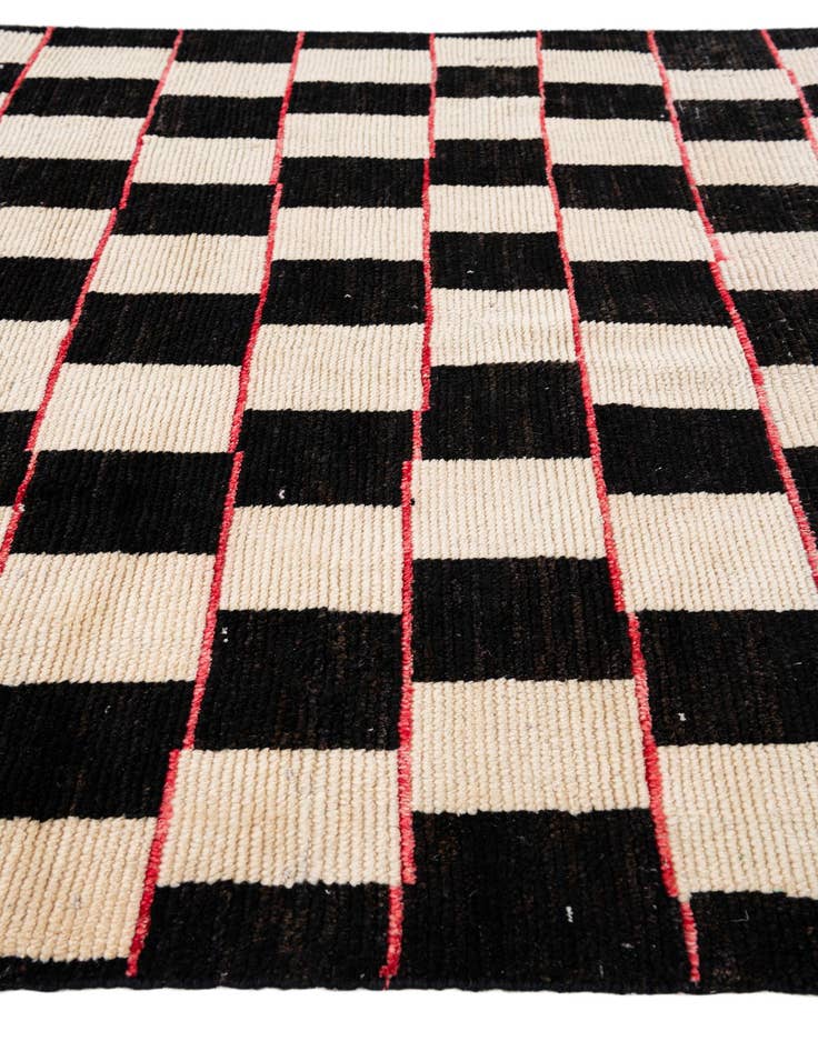 Detail image of 5' 2 x 8'  Hand Knotted Moroccan Wool Rug