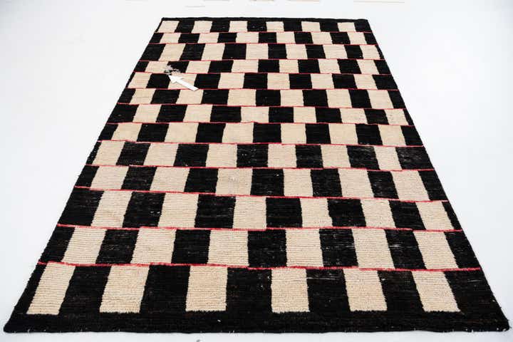 5' 2 x 8' Hand Knotted Moroccan Wool Rug