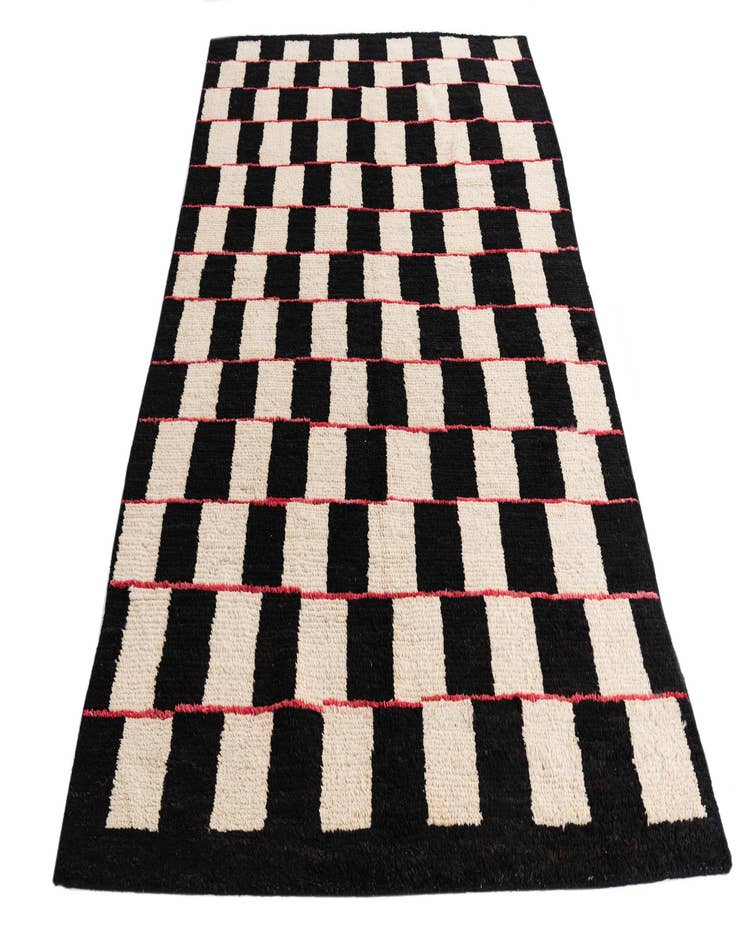 Detail image of 5' 4 x 8'  Hand Knotted Moroccan Wool Rug