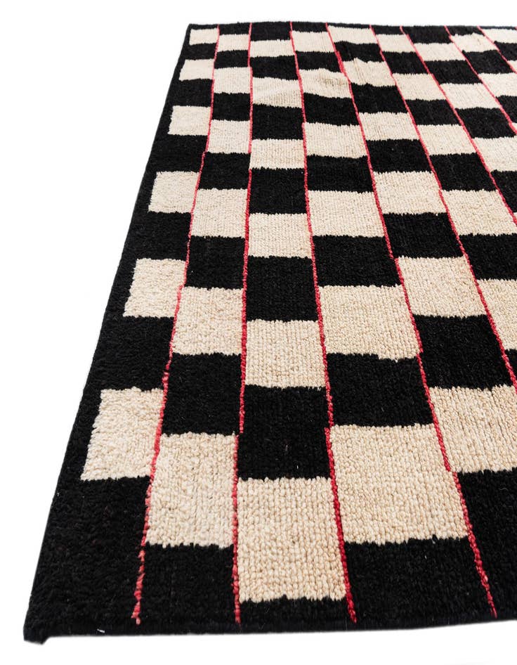 Detail image of 5' 4 x 8'  Hand Knotted Moroccan Wool Rug