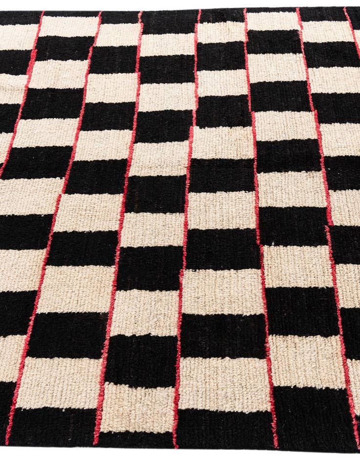 Detail image of 5' 4 x 8'  Hand Knotted Moroccan Wool Rug