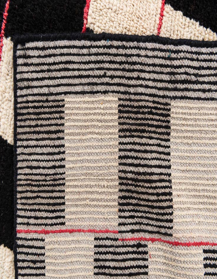 Detail image of 5' 4 x 8'  Hand Knotted Moroccan Wool Rug