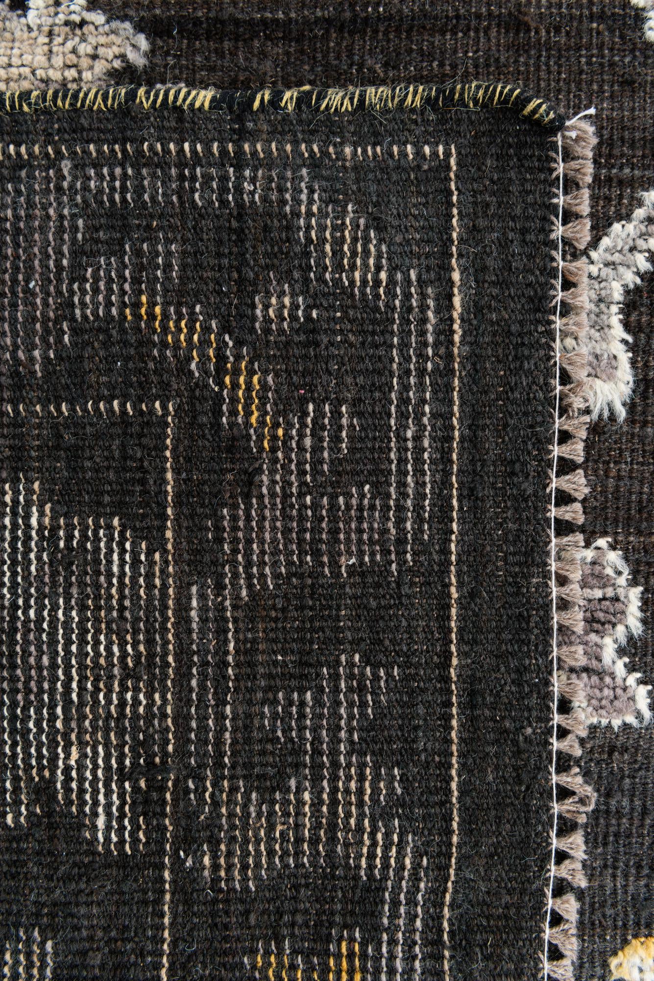 8' x 10' 3 Hand Knotted Moroccan Wool Rug