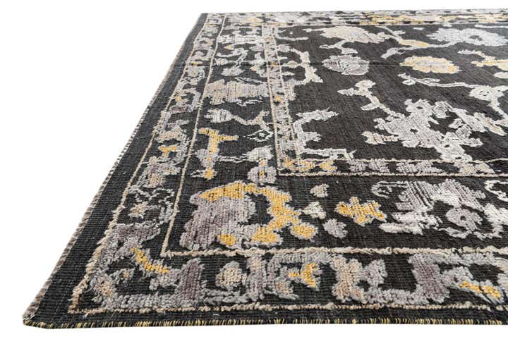 8' x 10' 3 Hand Knotted Moroccan Wool Rug