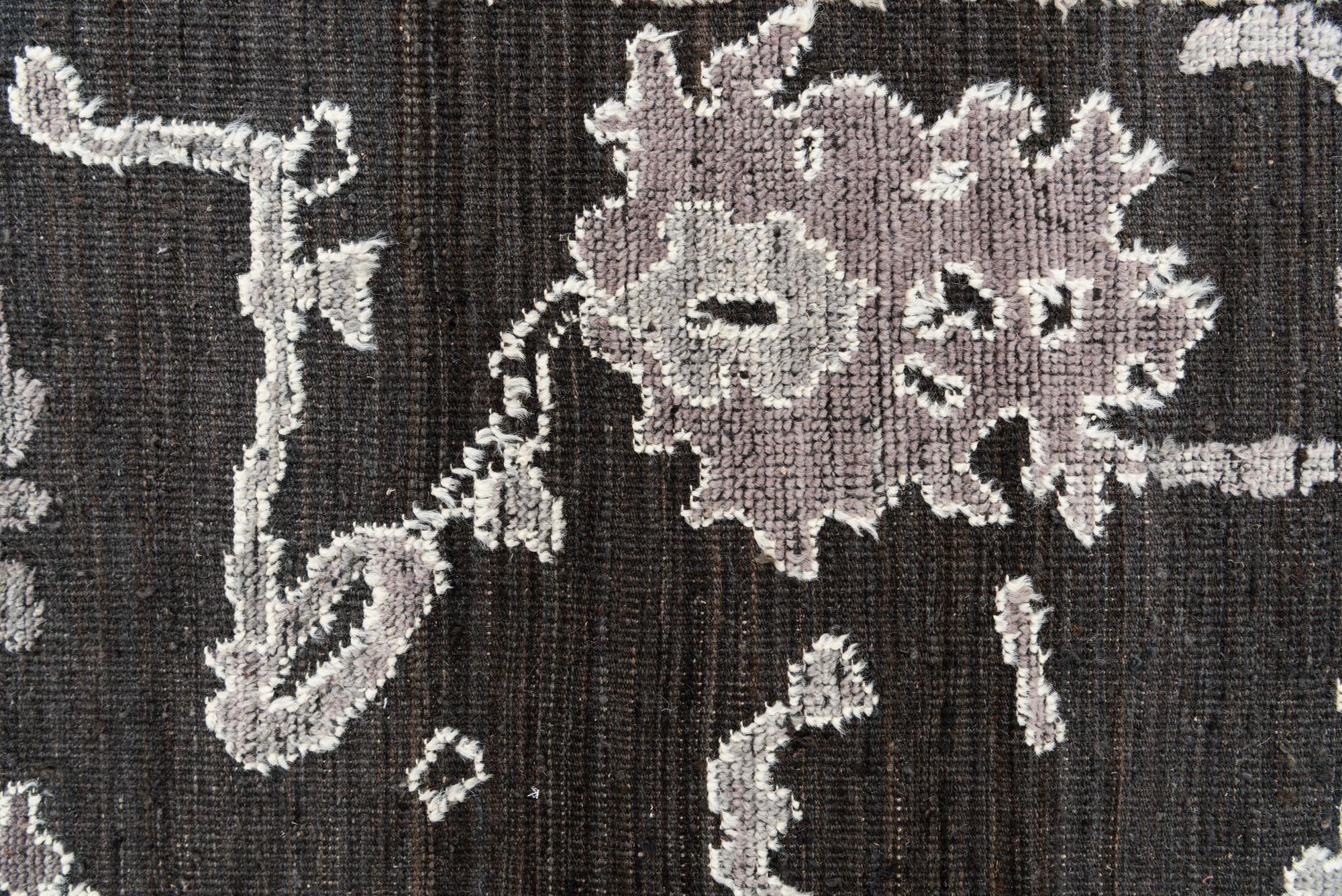 8' x 10' 3 Hand Knotted Moroccan Wool Rug