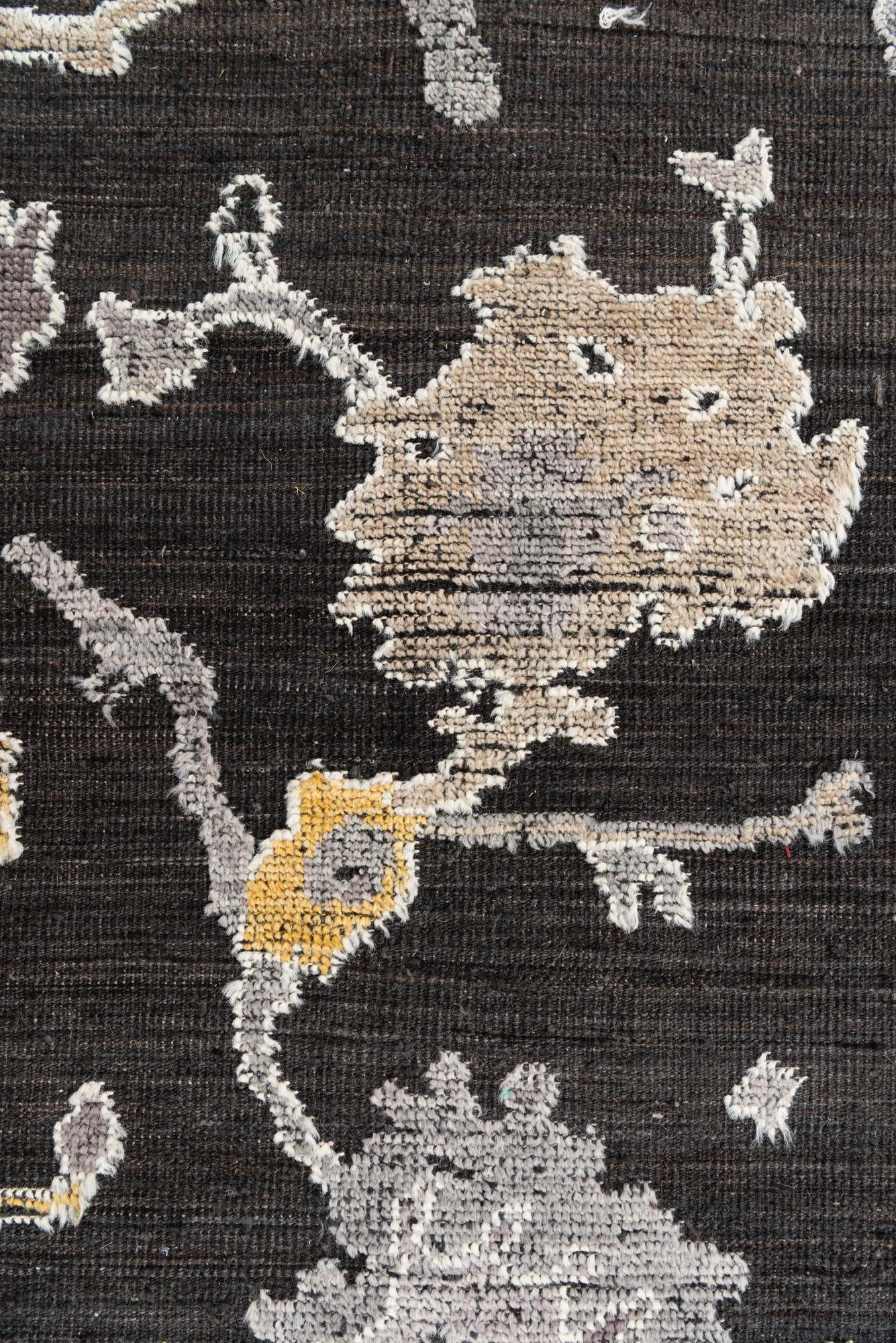 8' x 10' 3 Hand Knotted Moroccan Wool Rug