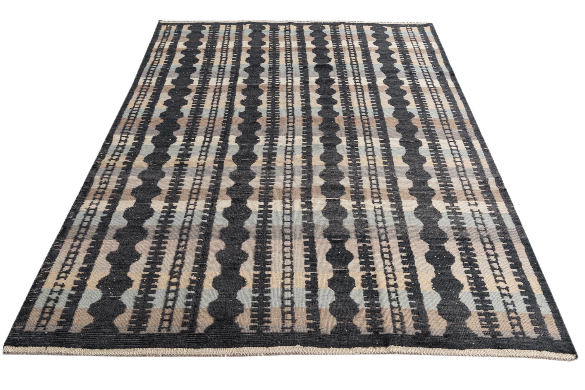 7' 9 x 10' 6 Hand Knotted Moroccan Wool Rug