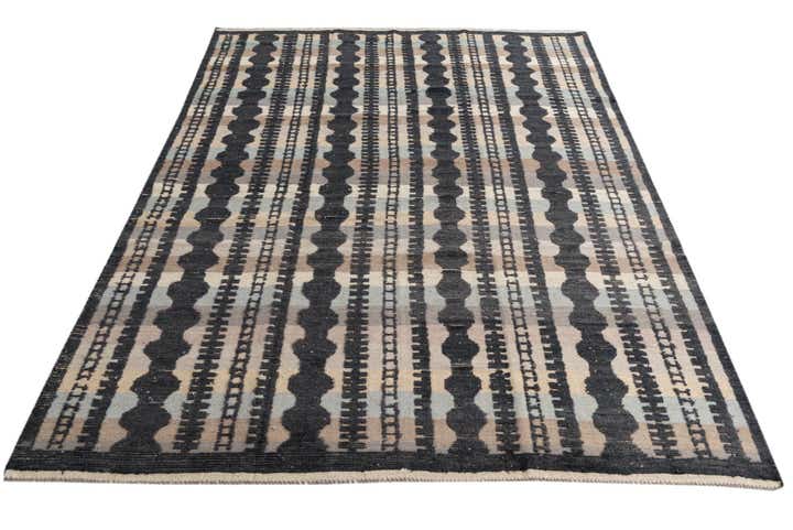 7' 9 x 10' 6 Hand Knotted Moroccan Wool Rug