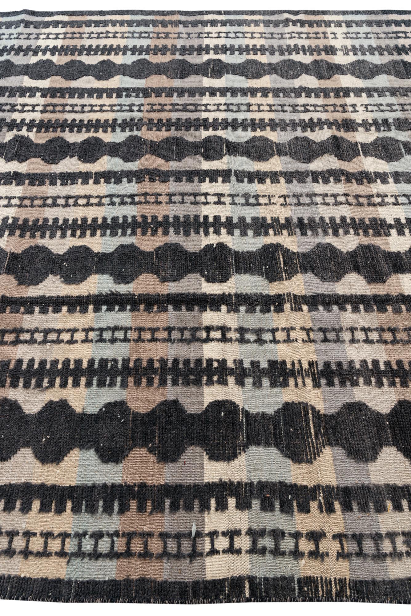 7' 9 x 10' 6 Hand Knotted Moroccan Wool Rug