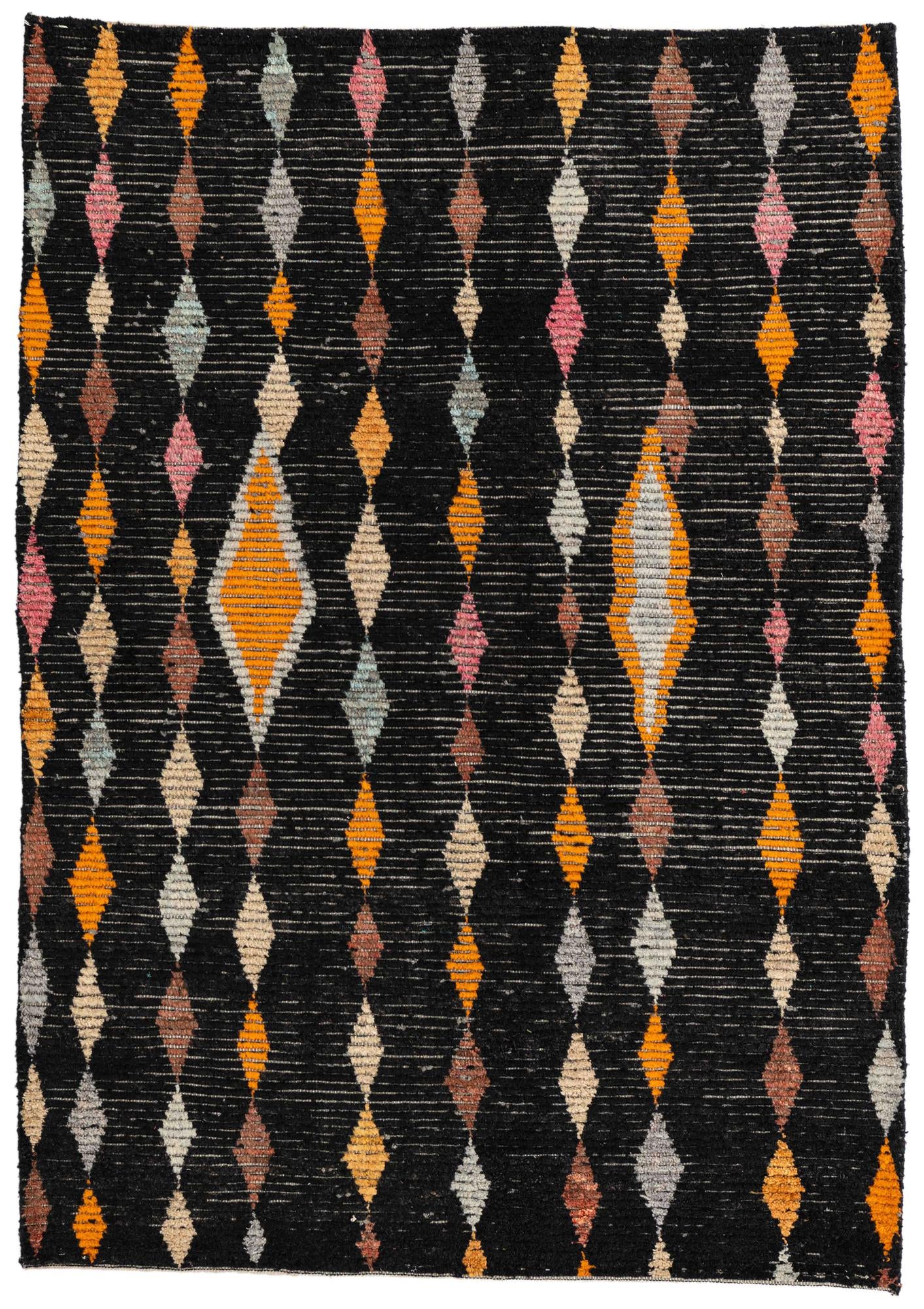 4' 9 x 6' 8 Hand Knotted Moroccan Wool Rug
