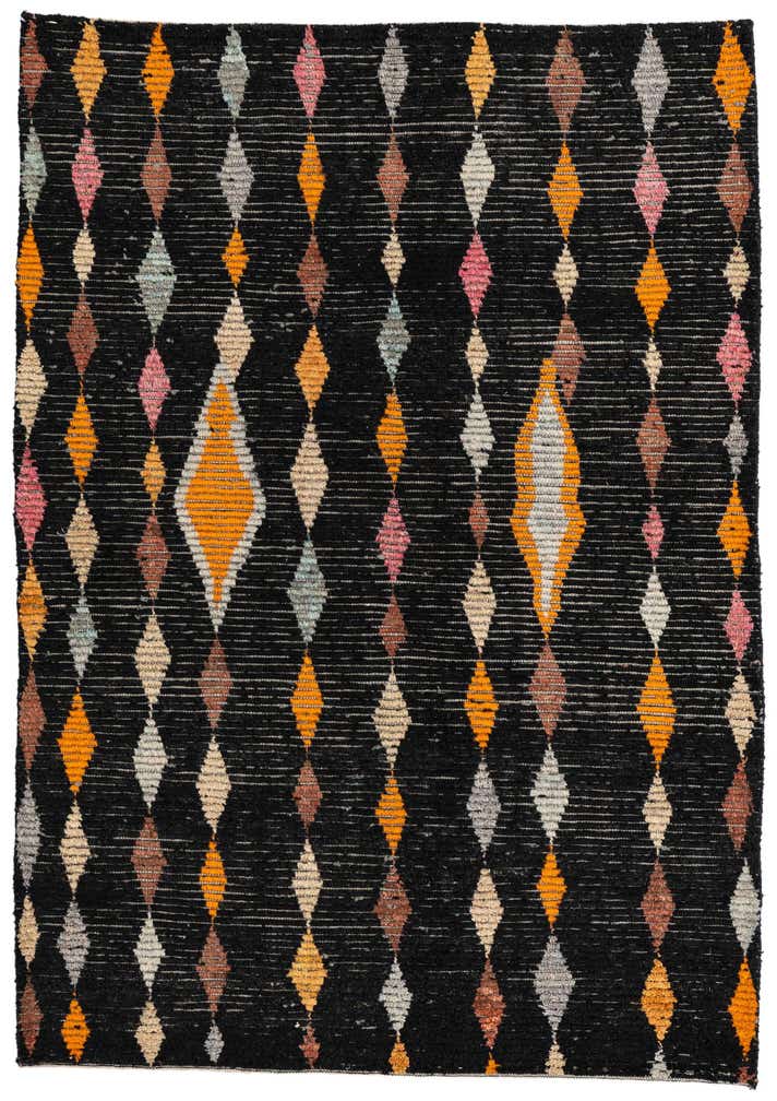 4' 9 x 6' 8 Hand Knotted Moroccan Wool Rug