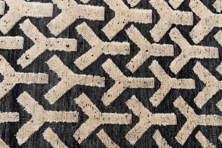 9' 1 x 11' 10 Hand Knotted Moroccan Wool Rug