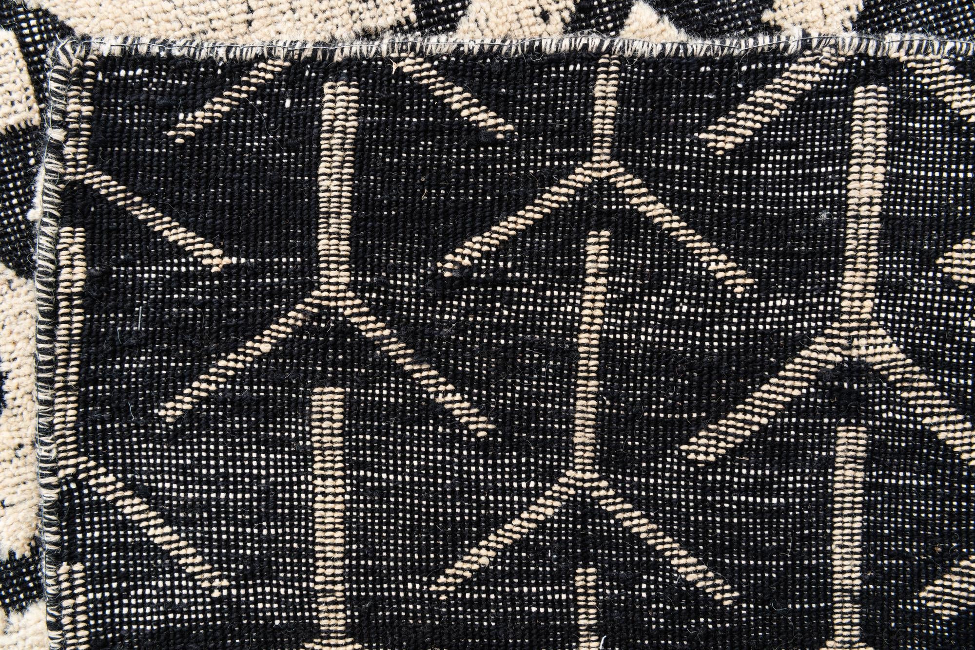 9' 1 x 11' 10 Hand Knotted Moroccan Wool Rug
