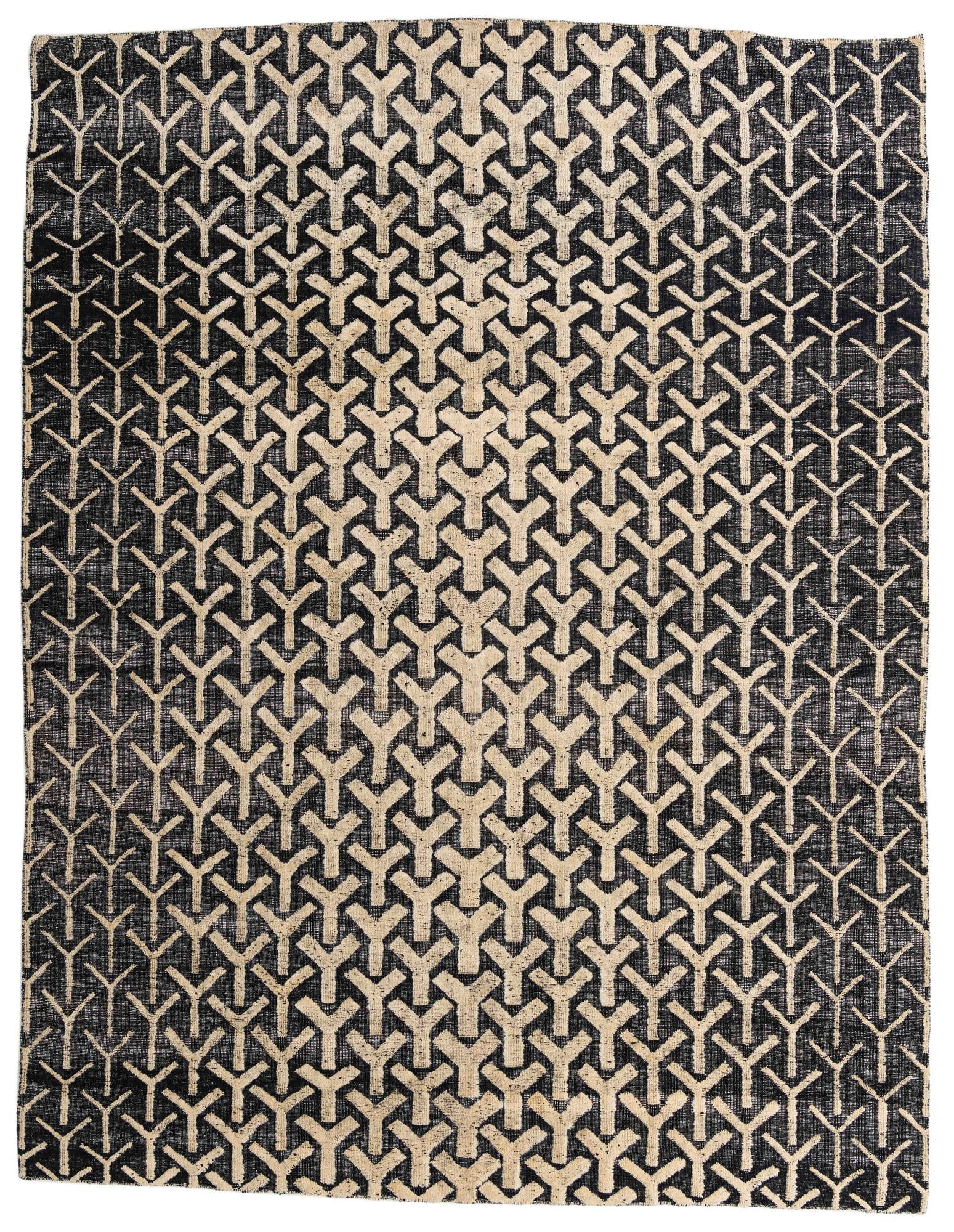 9' 1 x 11' 10 Hand Knotted Moroccan Wool Rug