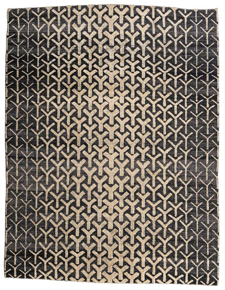 Detail image of 9' 1 x 11' 10 Hand Knotted Moroccan Wool Rug