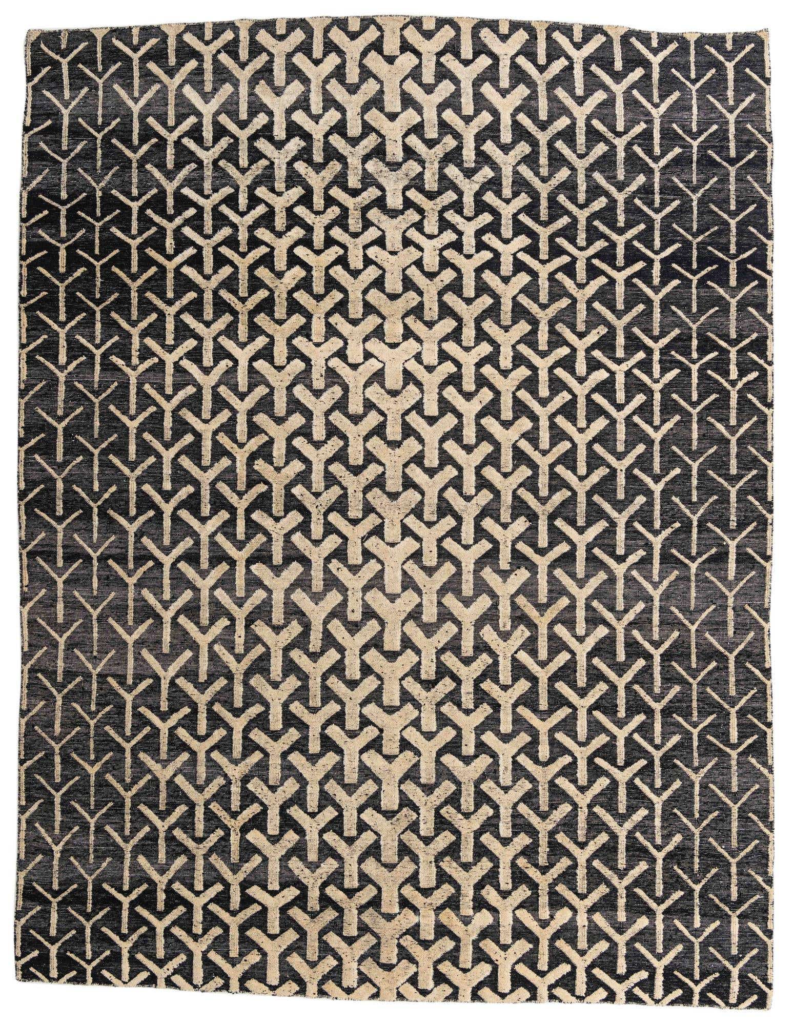 9' 1 x 11' 10 Hand Knotted Moroccan Wool Rug