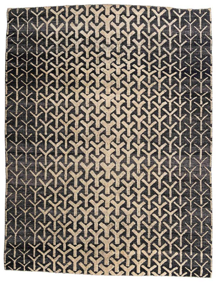 9' 1 x 11' 10 Hand Knotted Moroccan Wool Rug