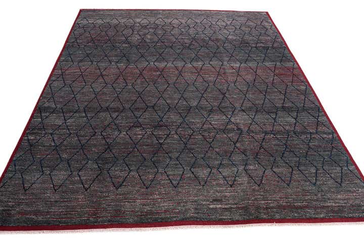 9' 6 x 11' 6 Hand Knotted Moroccan Wool Rug