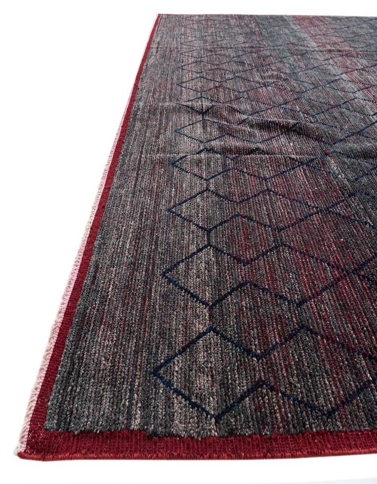 Detail image of 9' 6 x 11' 6 Hand Knotted Moroccan Wool Rug