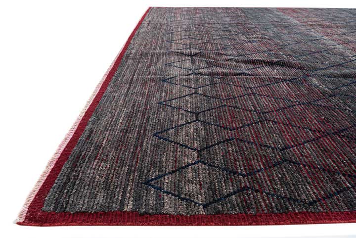 9' 6 x 11' 6 Hand Knotted Moroccan Wool Rug