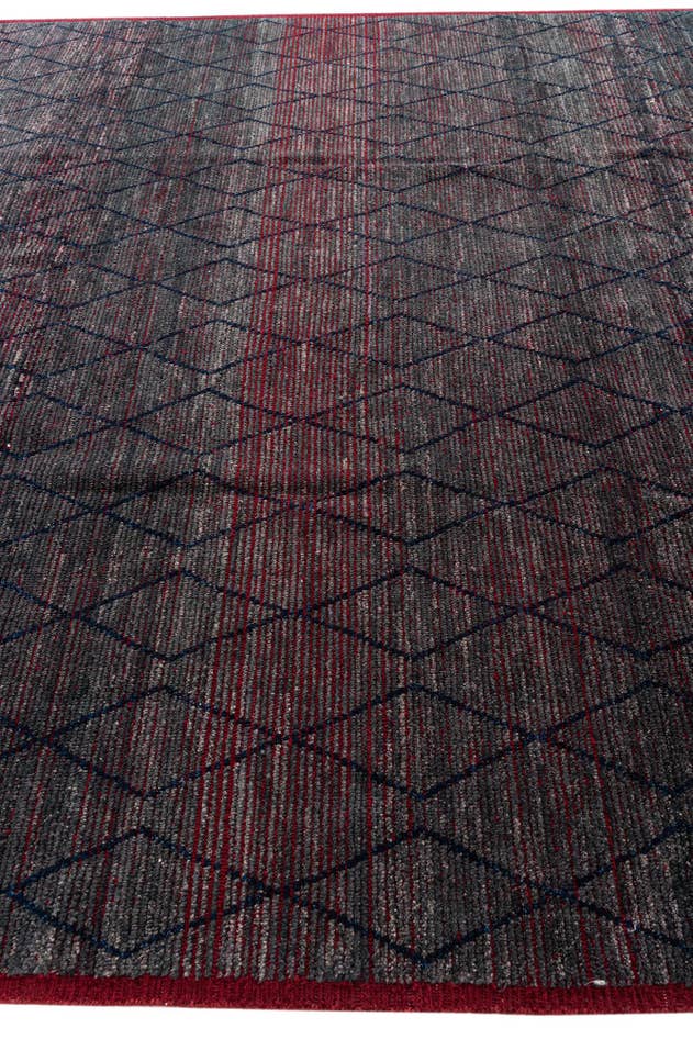 Detail image of 9' 6 x 11' 6 Hand Knotted Moroccan Wool Rug