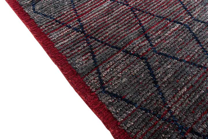 9' 6 x 11' 6 Hand Knotted Moroccan Wool Rug