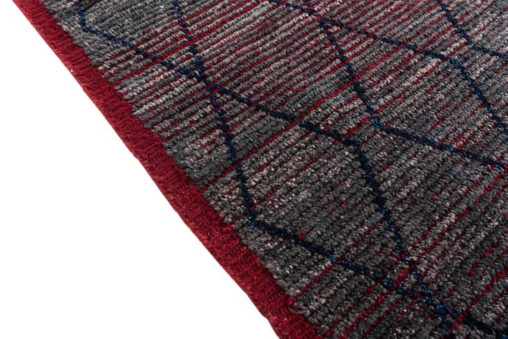 Detail image of 9' 6 x 11' 6 Hand Knotted Moroccan Wool Rug