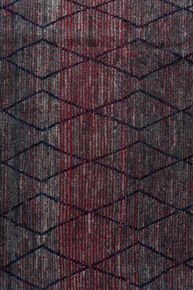 Detail image of 9' 6 x 11' 6 Hand Knotted Moroccan Wool Rug