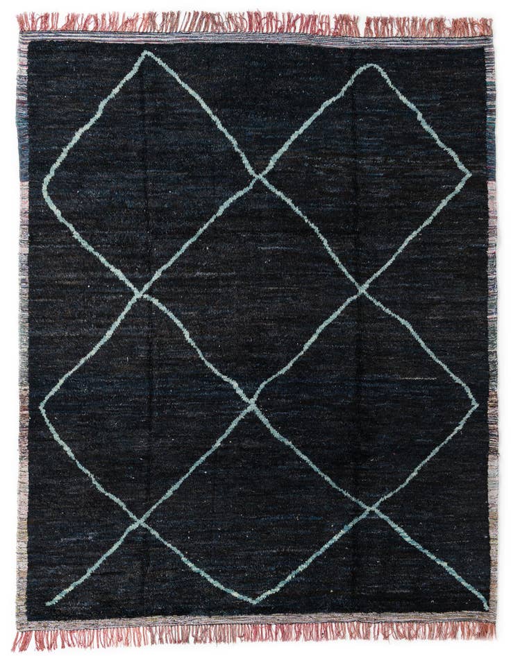 Detail image of 9' 2 x 12' 1 Hand Knotted Moroccan Wool Rug