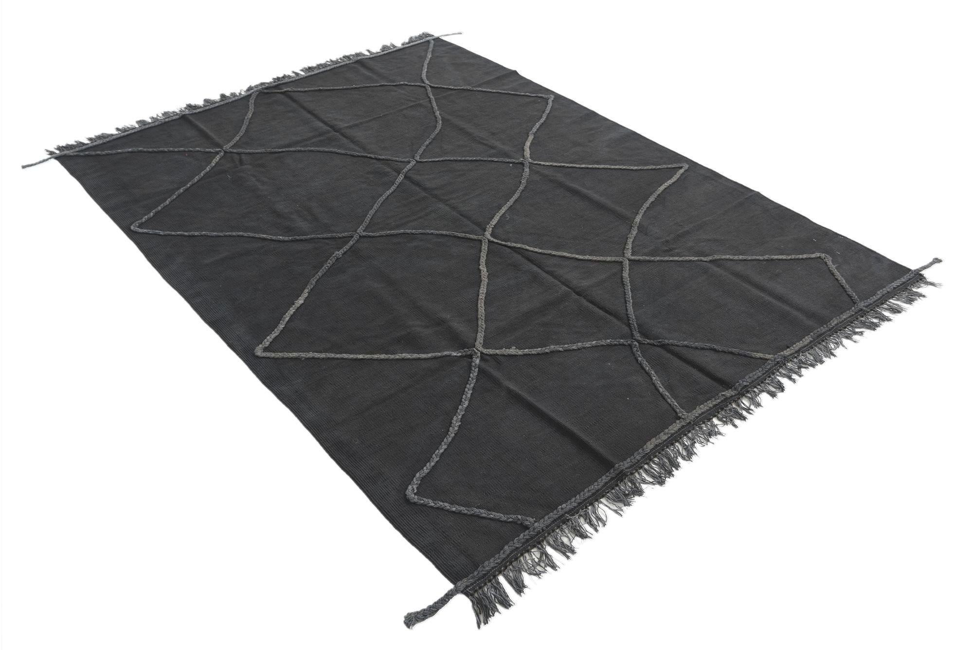 5' 7 x 7' 7 Hand Knotted Moroccan Wool Rug