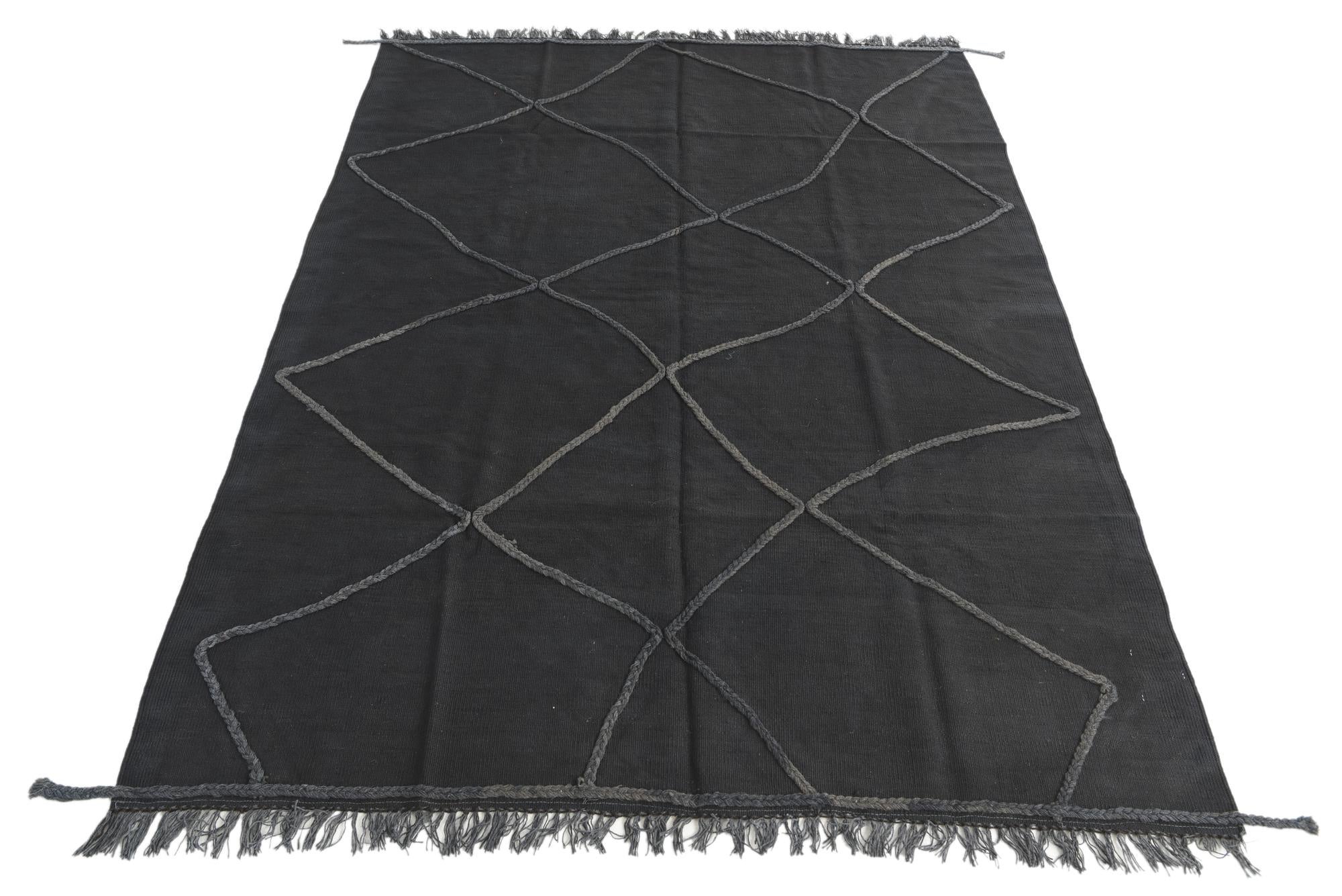 5' 7 x 7' 7 Hand Knotted Moroccan Wool Rug
