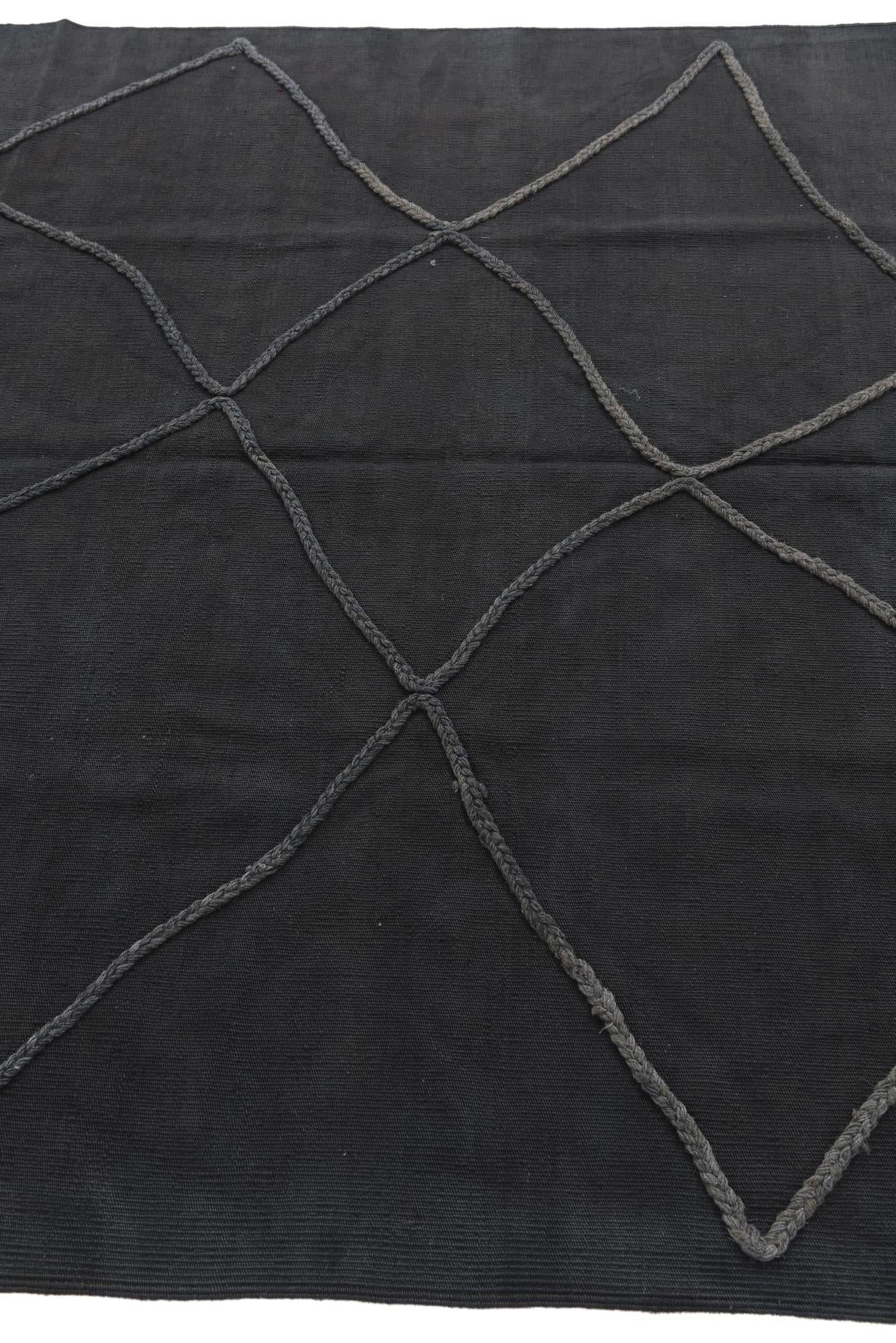 5' 7 x 7' 7 Hand Knotted Moroccan Wool Rug