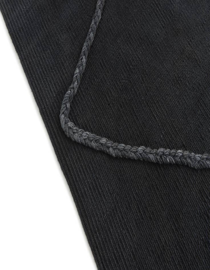 Detail image of 5' 7 x 7' 7  Hand Knotted Moroccan Wool Rug