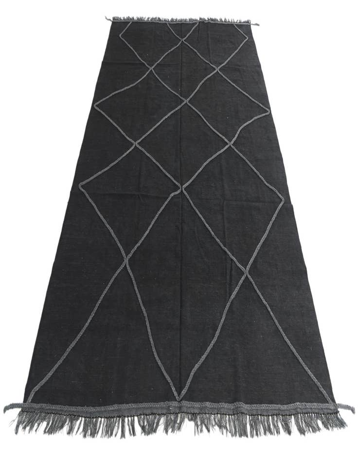 Detail image of 6' 5 x 9' 6  Hand Knotted Moroccan Wool Rug