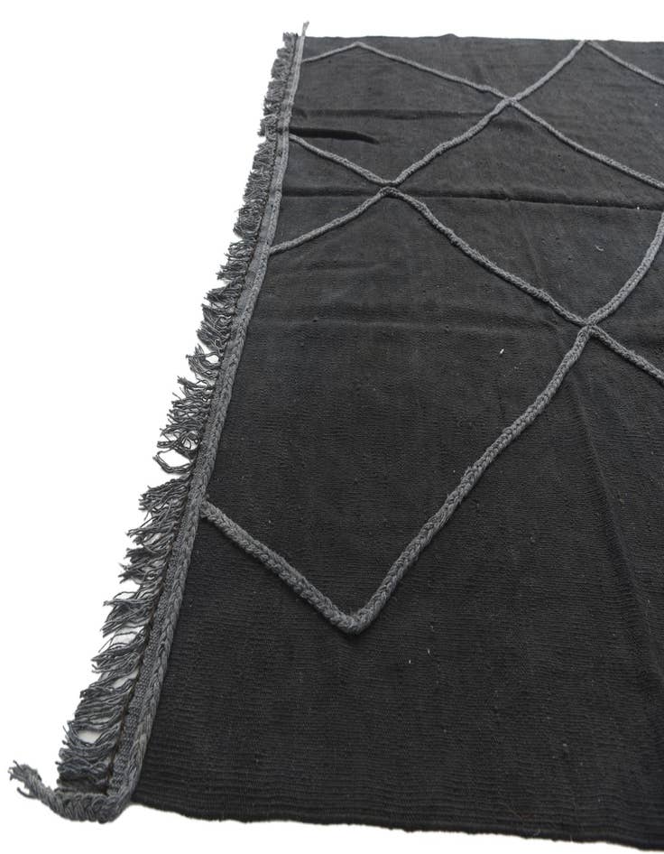 Detail image of 6' 5 x 9' 6  Hand Knotted Moroccan Wool Rug