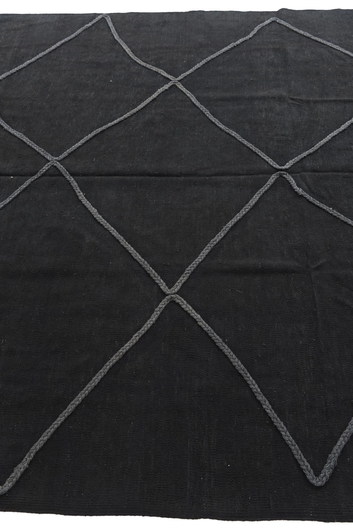 6' 5 x 9' 6 Hand Knotted Moroccan Wool Rug