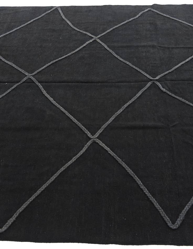 Detail image of 6' 5 x 9' 6  Hand Knotted Moroccan Wool Rug