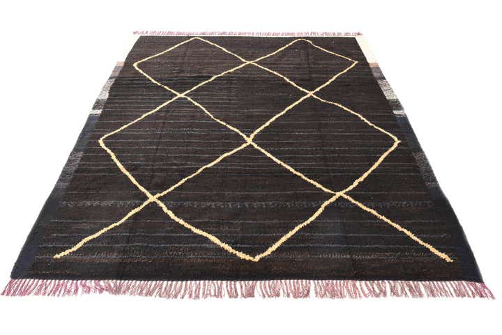 8' 5 x 10' Hand Knotted Moroccan Wool Rug