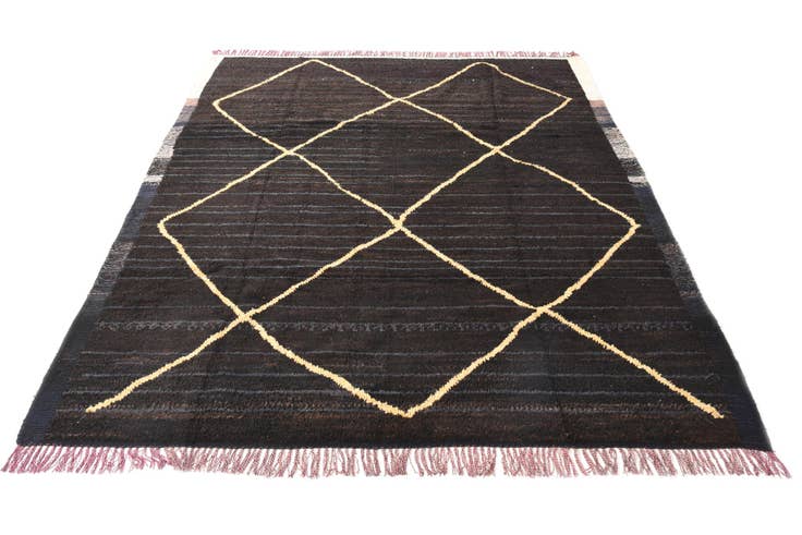 Detail image of 8' 5 x 10' Hand Knotted Moroccan Wool Rug