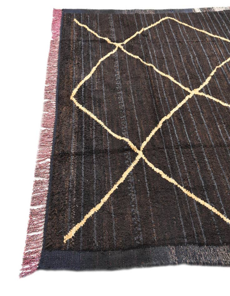 Detail image of 8' 5 x 10'  Hand Knotted Moroccan Wool Rug