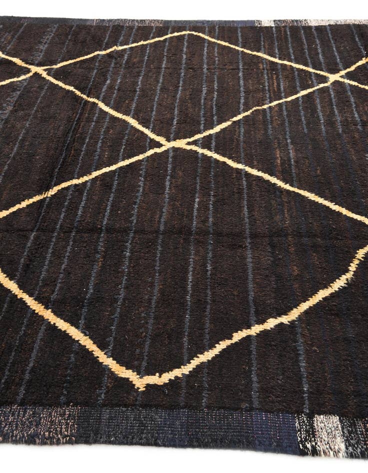 Detail image of 8' 5 x 10'  Hand Knotted Moroccan Wool Rug