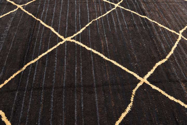 8' 5 x 10' Hand Knotted Moroccan Wool Rug