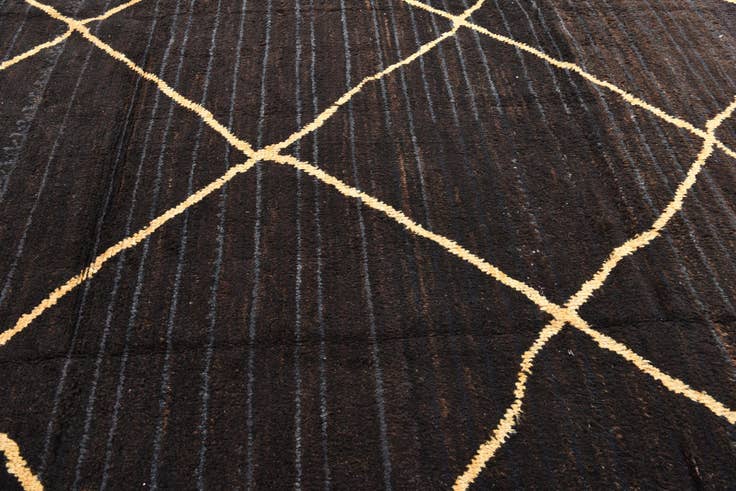 Detail image of 8' 5 x 10' Hand Knotted Moroccan Wool Rug