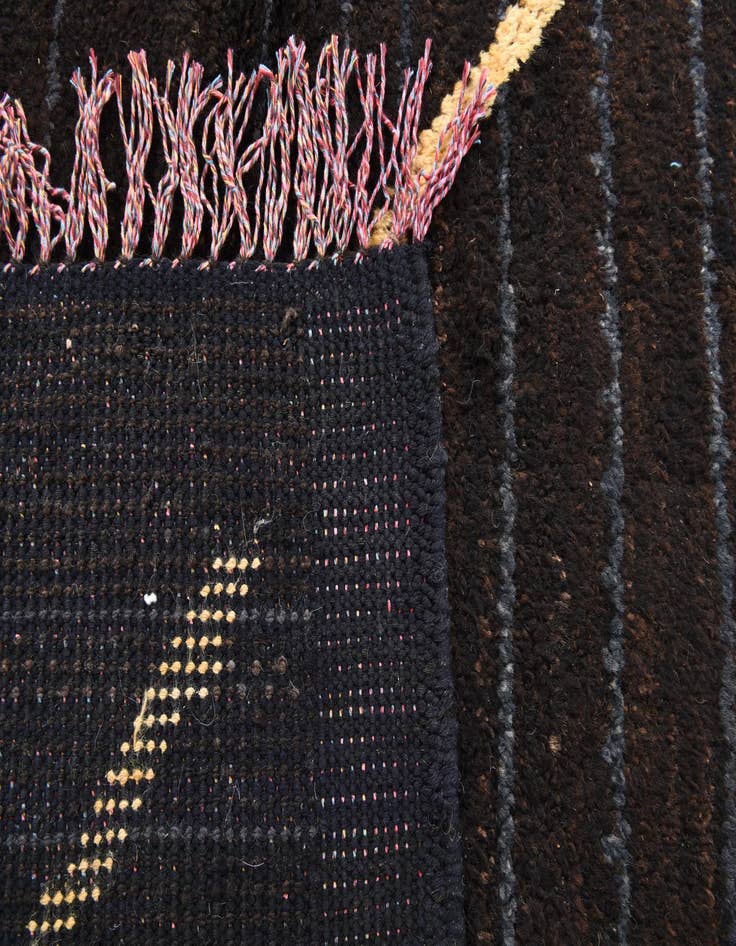 Detail image of 8' 5 x 10'  Hand Knotted Moroccan Wool Rug