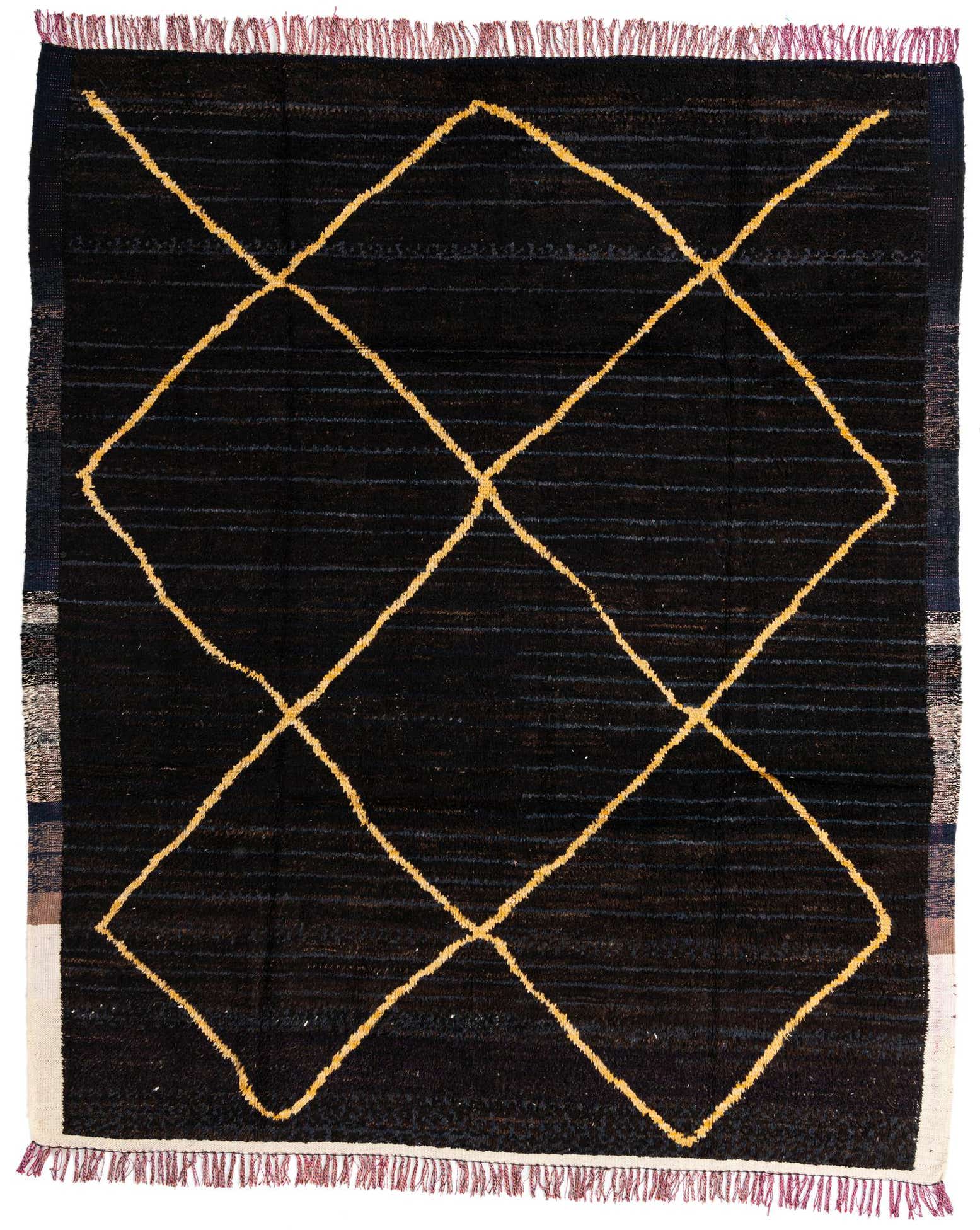 8' 5 x 10' Hand Knotted Moroccan Wool Rug