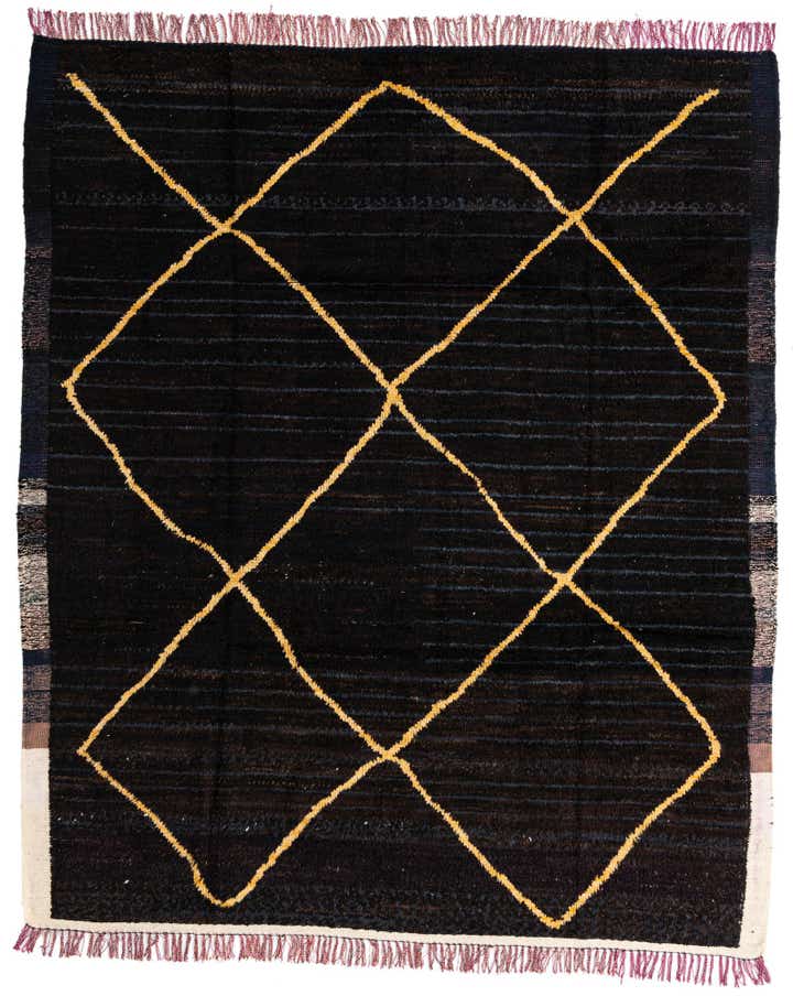 8' 5 x 10' Hand Knotted Moroccan Wool Rug