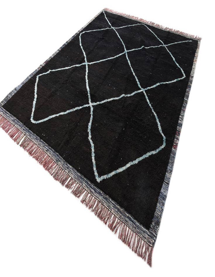 Detail image of 8' 2 x 10' 2 Hand Knotted Moroccan Wool Rug