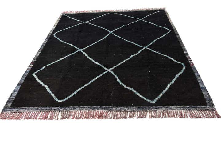 8' 2 x 10' 2 Hand Knotted Moroccan Wool Rug