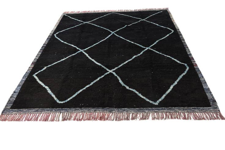 Detail image of 8' 2 x 10' 2 Hand Knotted Moroccan Wool Rug